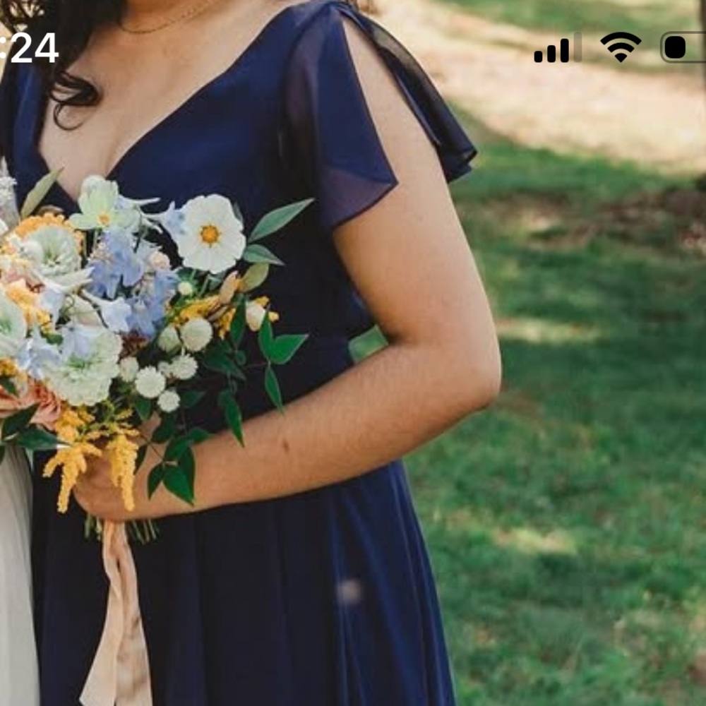 Navy Blue bridesmaid dress